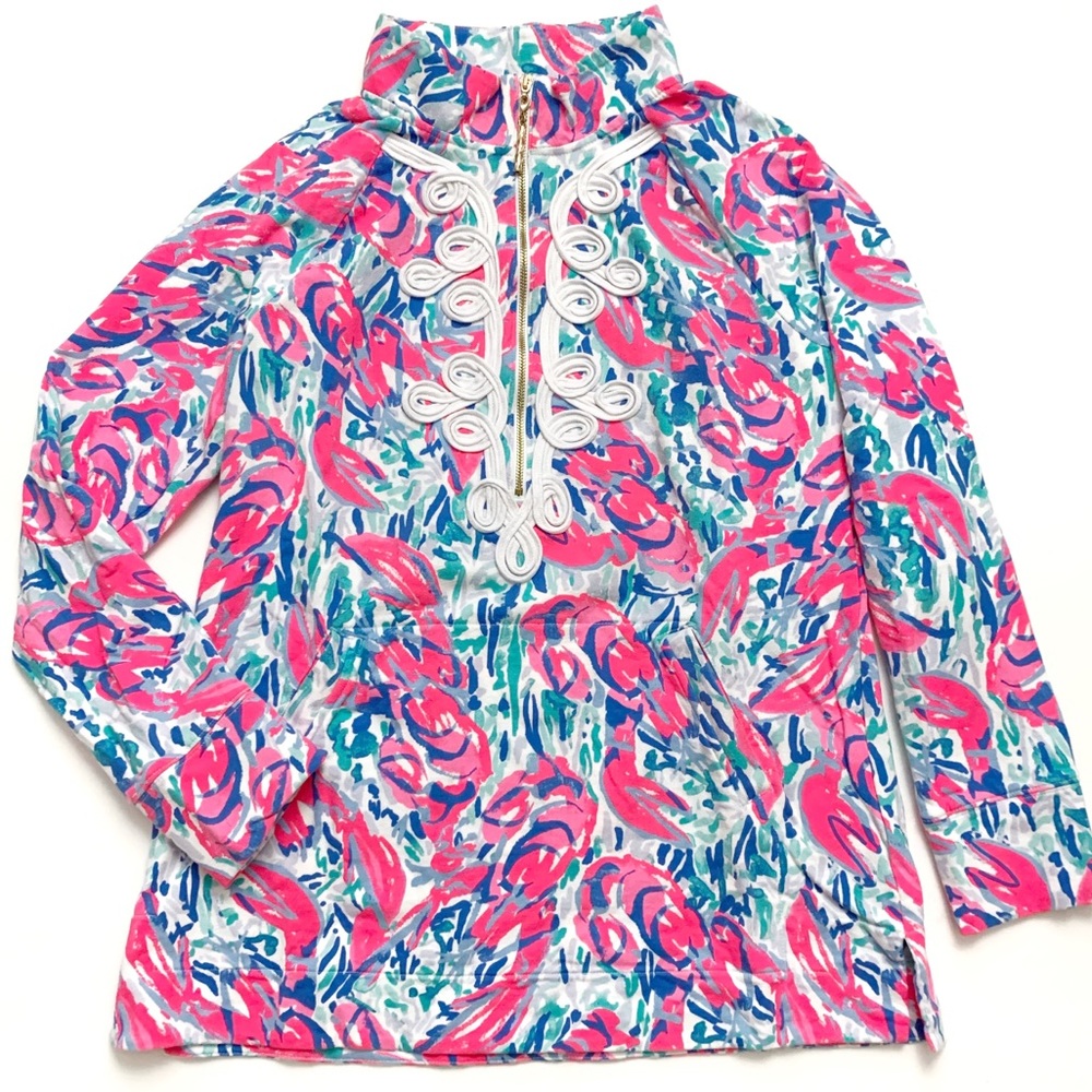 Lilly Pulitzer Lobster Quarter-Zip Pullover